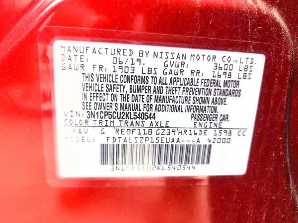 2019 NISSAN KICKS