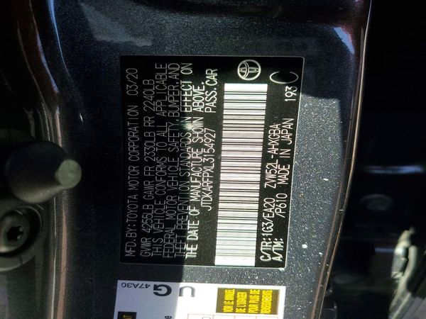 2020 TOYOTA PRIUS