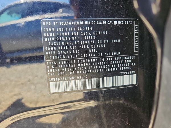 2021 VOLKSWAGEN TIGUAN