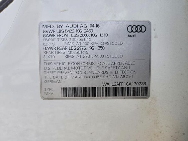 2016 AUDI Q5