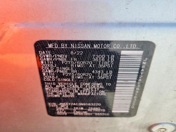 2022 NISSAN ARMADA