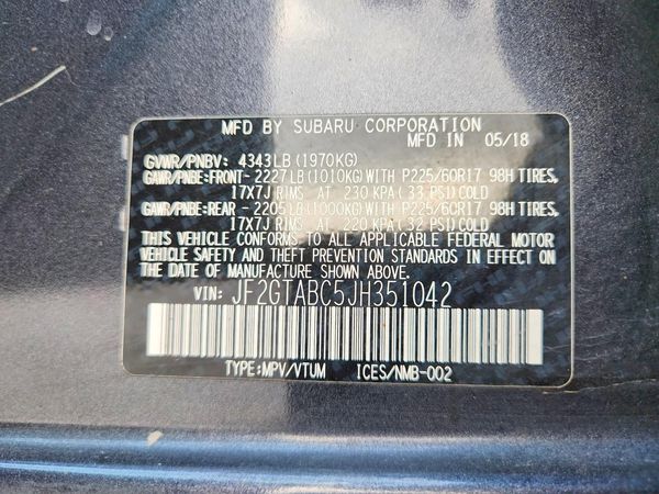 2018 SUBARU CROSSTREK Premium