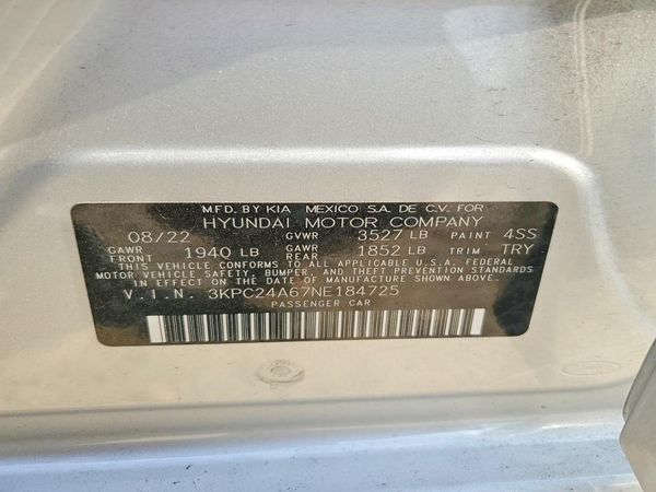 2022 HYUNDAI ACCENT SE, SEL