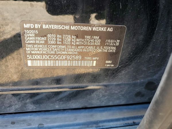 2016 BMW X6 sDrive35i