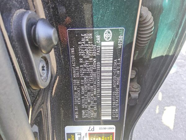 2017 TOYOTA CAMRY LE/SE/XLE/XSE