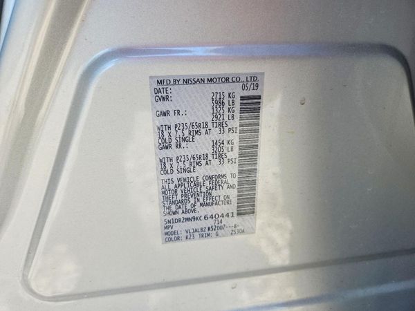 2019 NISSAN PATHFINDER