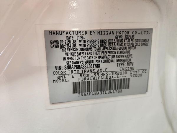 2025 NISSAN KICKS S — VINS
