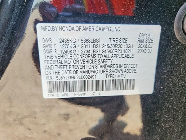 2020 ACURA MDX TECH 7P