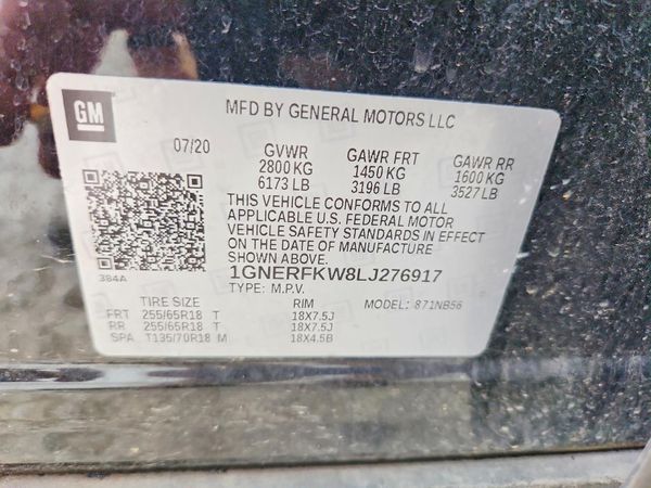 2020 CHEVROLET TRAVERSE