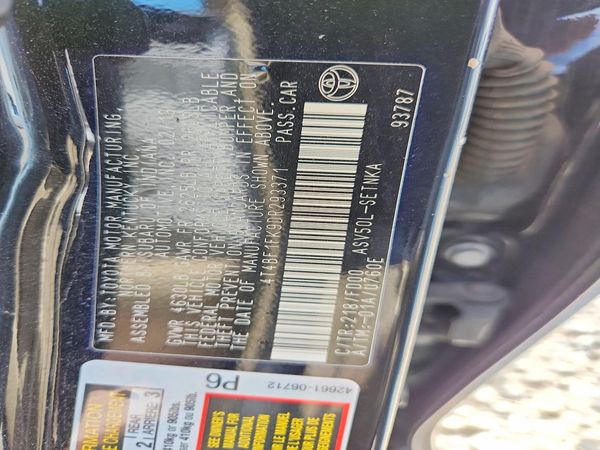 2013 TOYOTA CAMRY