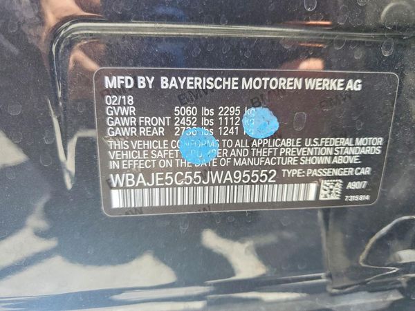 2018 BMW 540