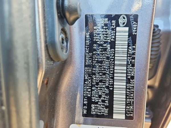 2016 TOYOTA CAMRY