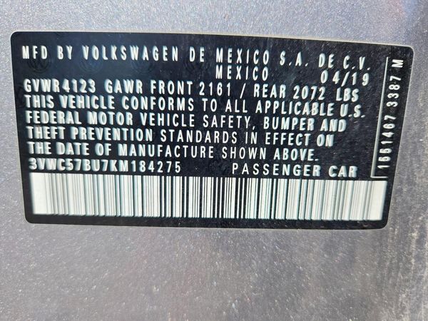 2019 VOLKSWAGEN JETTA S, SE, R-Line