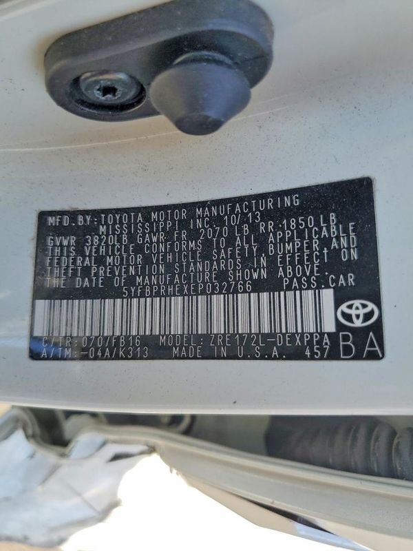 2014 TOYOTA COROLLA ECO/ECO PLUS