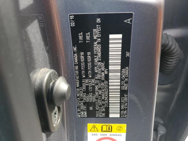 2016 LEXUS RX 350