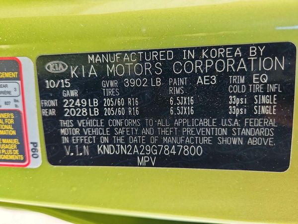 2016 KIA SOUL Plus