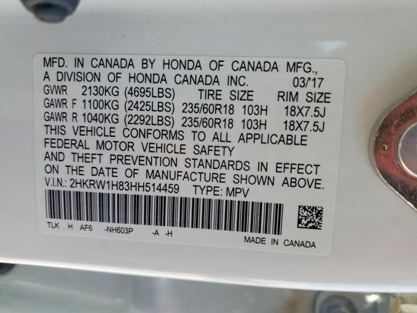2017 HONDA CRV EX-L/EX-L Navi