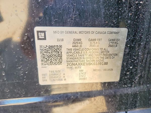 2019 CHEVROLET EQUINOX LT (1LT)