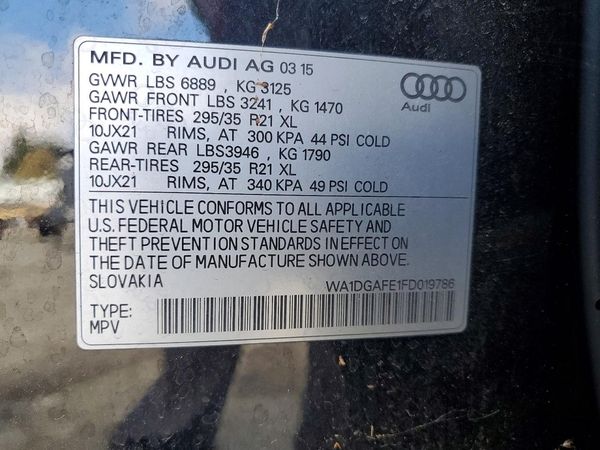 2015 AUDI Q7 S Line Prestige