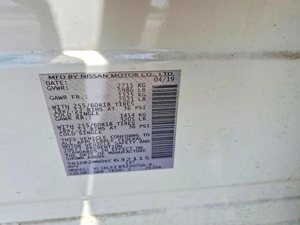 2019 NISSAN PATHFINDER