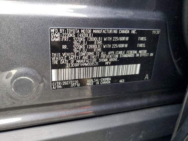 2021 TOYOTA RAV4