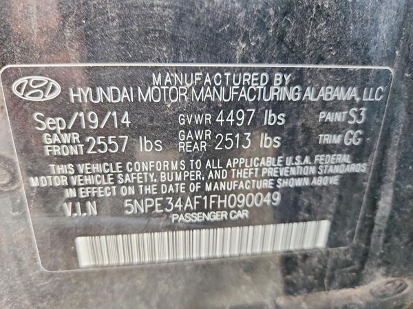 2015 HYUNDAI SONATA