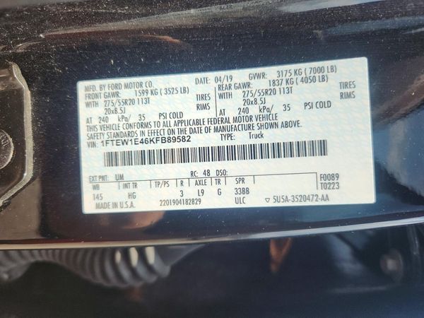 2019 FORD F150