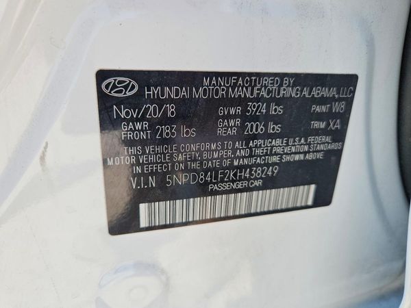 2019 HYUNDAI ELANTRA