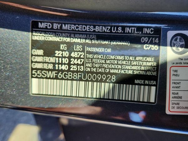 2015 MERCEDES-BENZ C