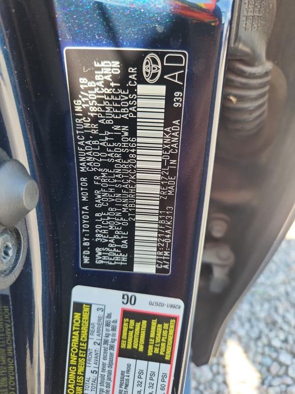 2019 TOYOTA COROLLA