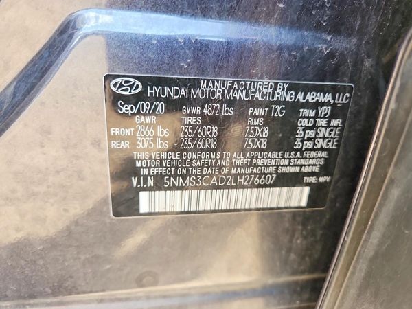 2020 HYUNDAI SANTA FE