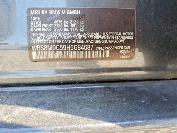 2017 BMW M3 — VINS