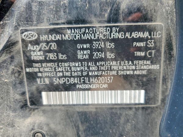 2020 HYUNDAI ELANTRA