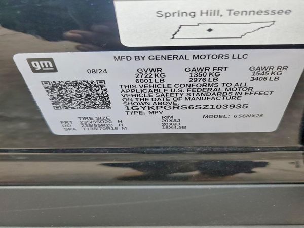 2025 CADILLAC XT6 Sport — VINS