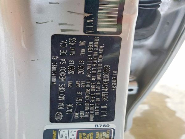2017 KIA FORTE LX Popular, S