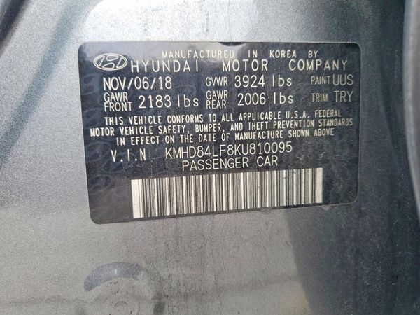 2019 HYUNDAI ELANTRA