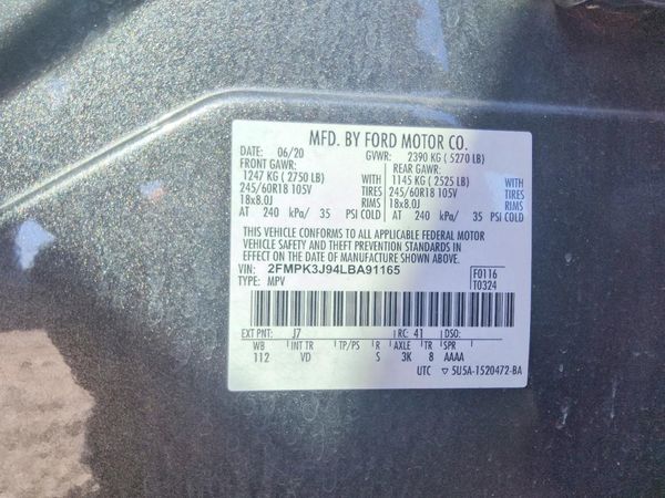 2020 FORD EDGE SEL