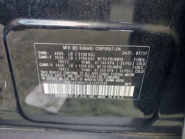 2018 SUBARU OUTBACK