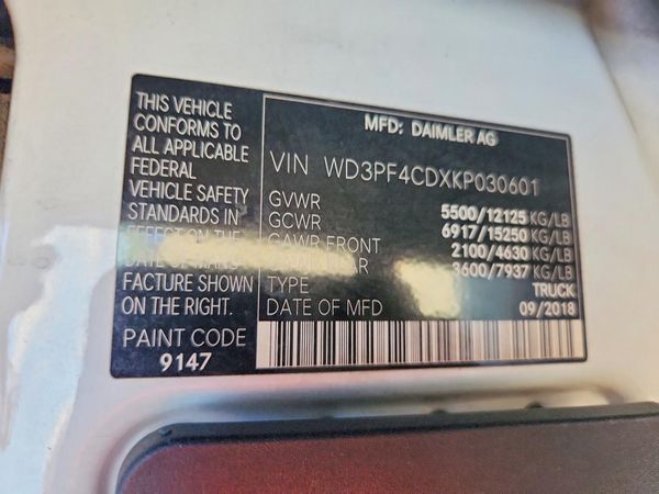 2019 MERCEDES-BENZ SPRINTER