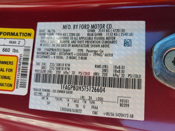 2026 FORD MUSTANG I4