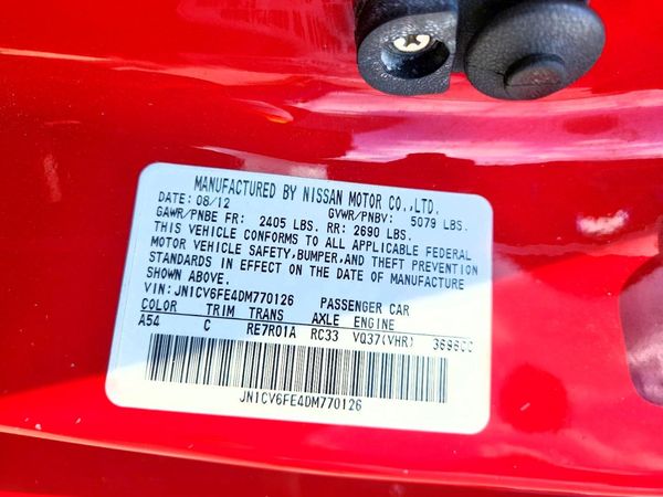 2013 INFINITI G37 CONVER