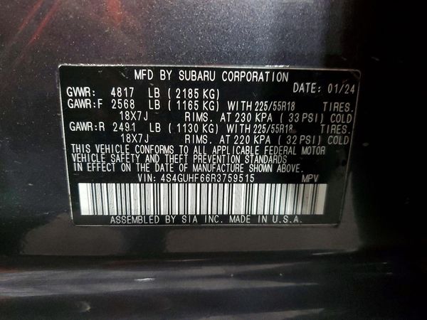 2024 SUBARU CROSSTREK Sport