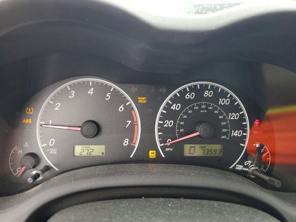 2012 TOYOTA COROLLA