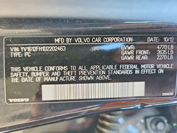 2013 VOLVO S60