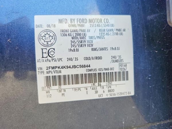 2018 FORD EDGE Titanium