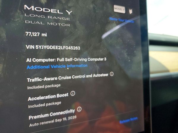 2020 TESLA MODEL Y — ODOM