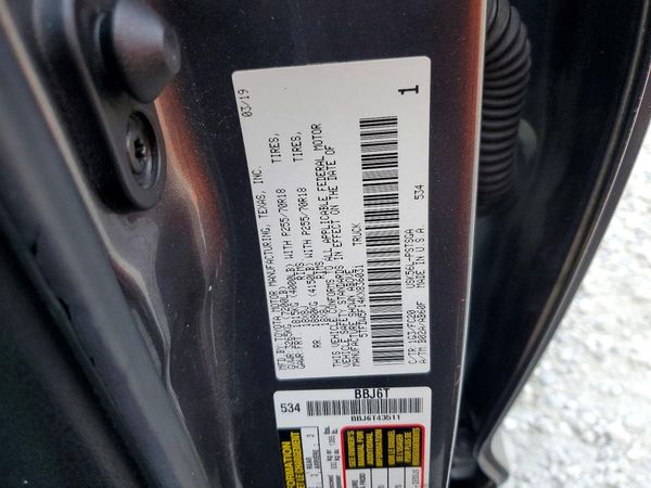 2019 TOYOTA TUNDRA SR5 Grade
