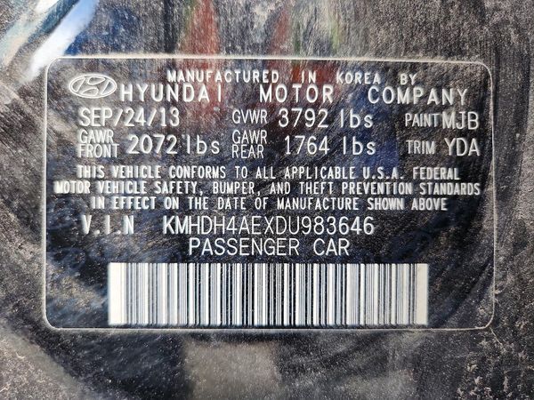 2013 HYUNDAI ELANTRA