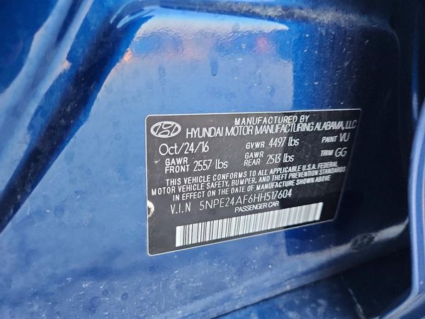 2017 HYUNDAI SONATA SE, Eco