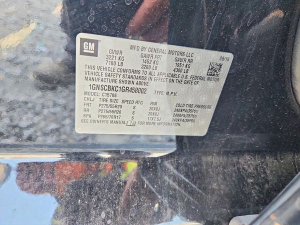 2016 CHEVROLET TAHOE LT